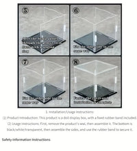 1pc Clear Acrylic Display Stand - Adjustable Plush Doll Organizer, Waterproof Stuffed Animal Storage Solution, Modern Showcase for Collectibles, Protective Design for Toys, Stuffed Animal Display, Playful Design, Durable Acrylic